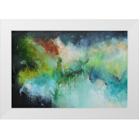 Marytiera White Modern Wood Framed Art Print by Herrera, Leticia