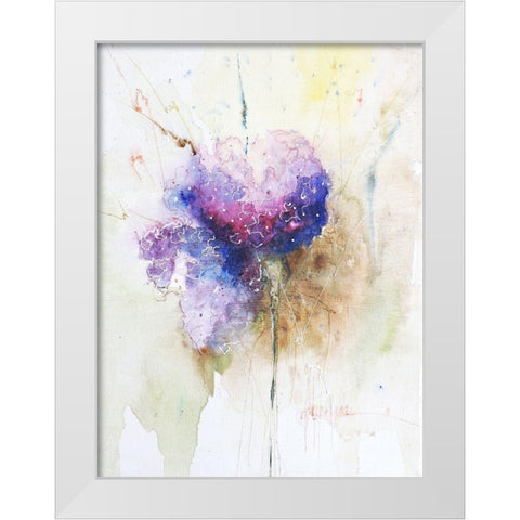 Hortenzzia I White Modern Wood Framed Art Print by Herrera, Leticia