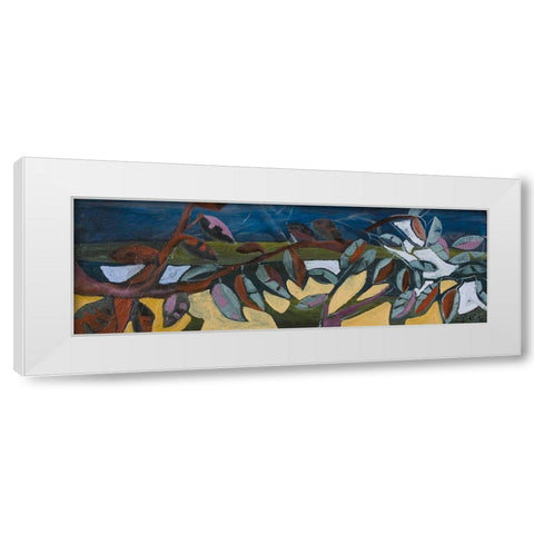 Leaf Panel I White Modern Wood Framed Art Print by Ferrell, Erin McGee