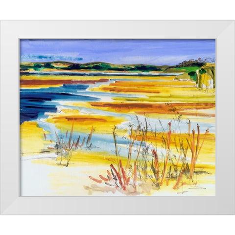 Bright Marsh I White Modern Wood Framed Art Print by Ferrell, Erin McGee