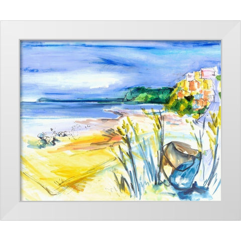 Bright Marsh II White Modern Wood Framed Art Print by Ferrell, Erin McGee