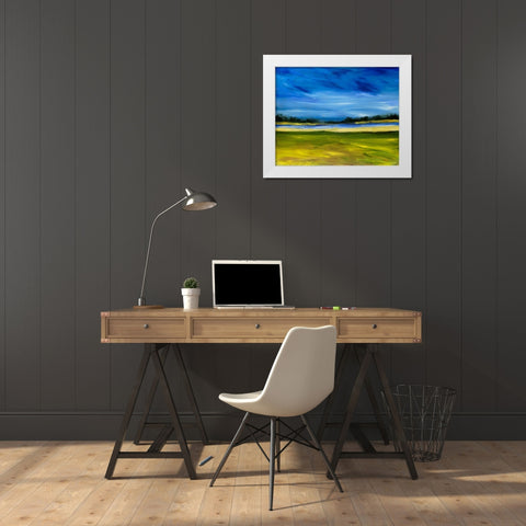 Bright Marsh III White Modern Wood Framed Art Print by Ferrell, Erin McGee