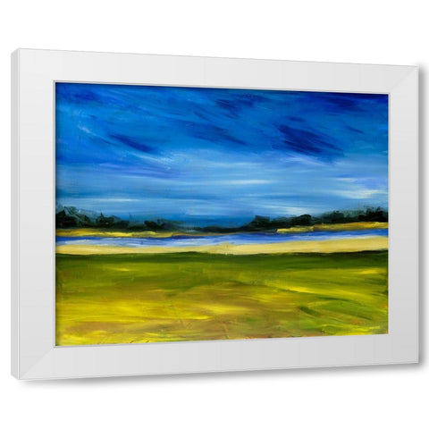 Bright Marsh III White Modern Wood Framed Art Print by Ferrell, Erin McGee
