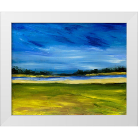 Bright Marsh III White Modern Wood Framed Art Print by Ferrell, Erin McGee
