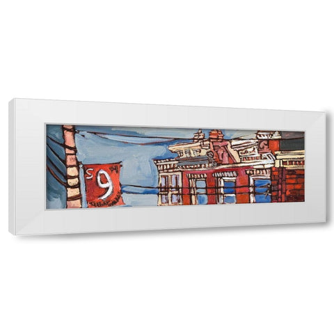 Urban Wires III White Modern Wood Framed Art Print by Ferrell, Erin McGee