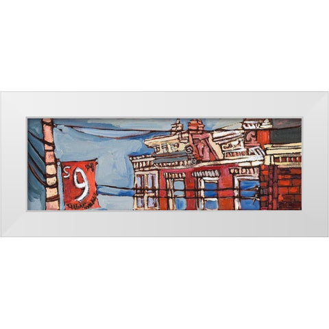 Urban Wires III White Modern Wood Framed Art Print by Ferrell, Erin McGee