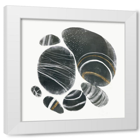 Mineralize I White Modern Wood Framed Art Print by Borges, Victoria