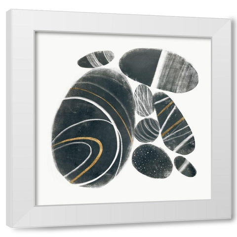 Mineralize II White Modern Wood Framed Art Print by Borges, Victoria