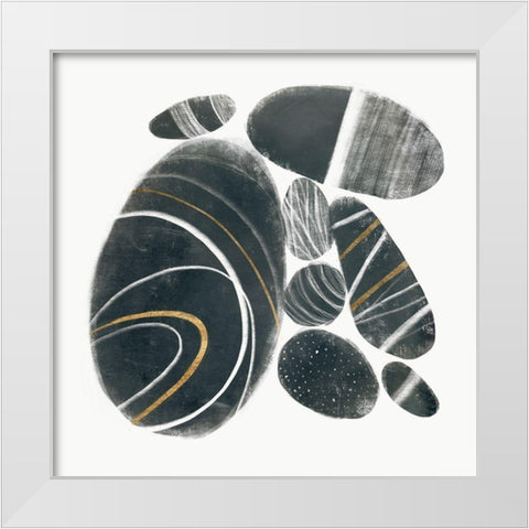 Mineralize II White Modern Wood Framed Art Print by Borges, Victoria