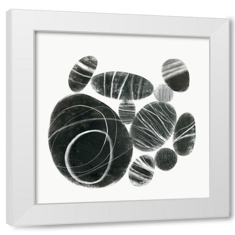Mineralize III White Modern Wood Framed Art Print by Borges, Victoria