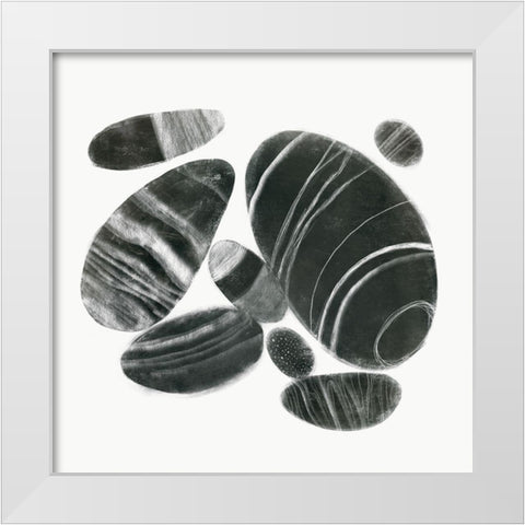 Mineralize IV White Modern Wood Framed Art Print by Borges, Victoria
