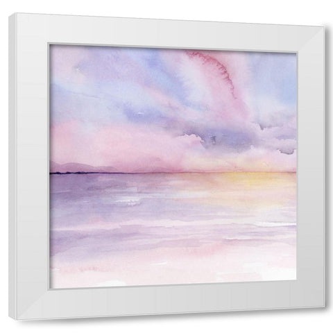 Pale Sunset I White Modern Wood Framed Art Print by Popp, Grace