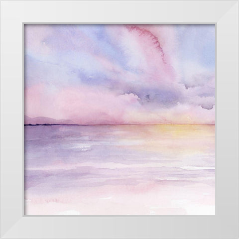Pale Sunset I White Modern Wood Framed Art Print by Popp, Grace