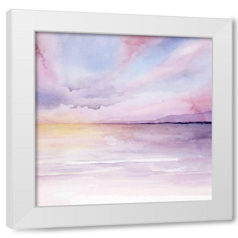 Pale Sunset II White Modern Wood Framed Art Print by Popp, Grace