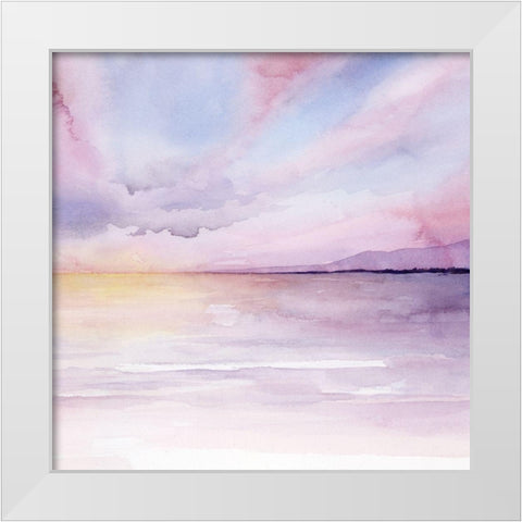 Pale Sunset II White Modern Wood Framed Art Print by Popp, Grace