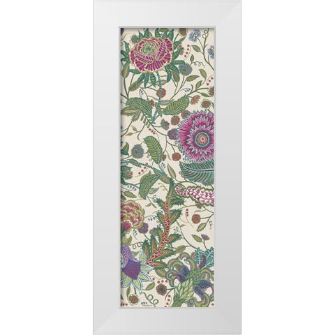 Tropical Chintz II White Modern Wood Framed Art Print by Wang, Melissa