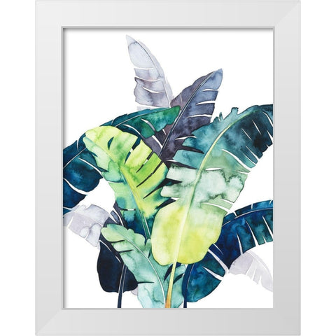 Twilight Palms II White Modern Wood Framed Art Print by Popp, Grace