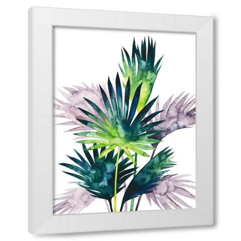 Twilight Palms III White Modern Wood Framed Art Print by Popp, Grace