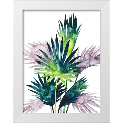 Twilight Palms III White Modern Wood Framed Art Print by Popp, Grace