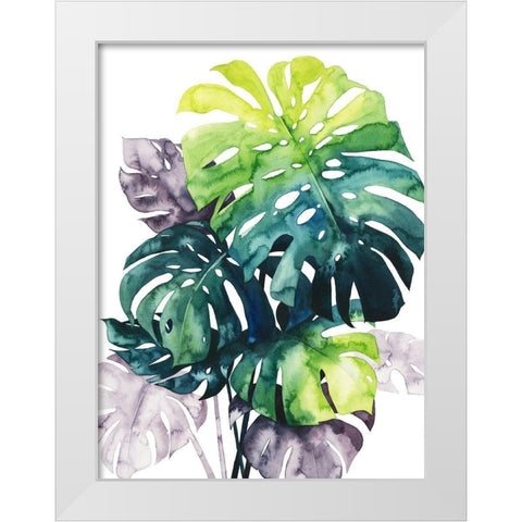 Twilight Palms IV White Modern Wood Framed Art Print by Popp, Grace