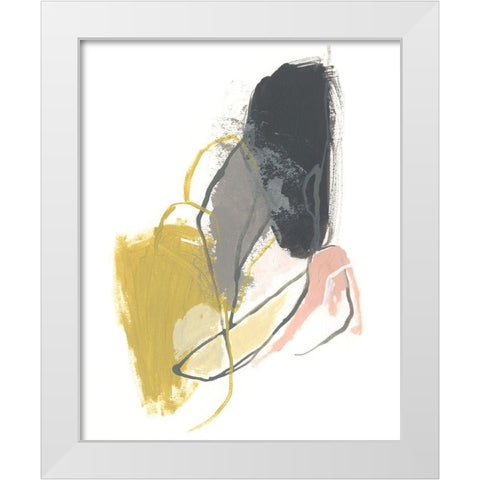 Seismic Breakdown I White Modern Wood Framed Art Print by Vess, June Erica