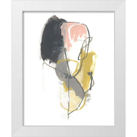 Seismic Breakdown II White Modern Wood Framed Art Print by Vess, June Erica