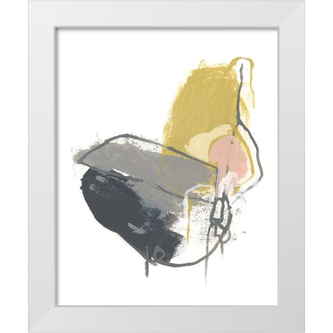 Seismic Breakdown III White Modern Wood Framed Art Print by Vess, June Erica