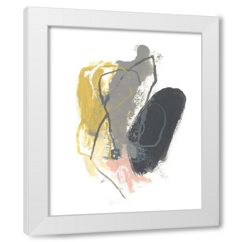 Seismic Breakdown IV White Modern Wood Framed Art Print by Vess, June Erica