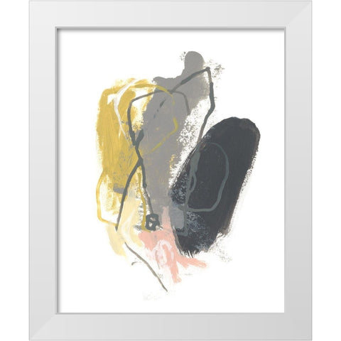Seismic Breakdown IV White Modern Wood Framed Art Print by Vess, June Erica