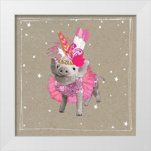 Fancy Pants Farm I White Modern Wood Framed Art Print by Gower, Hammond