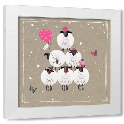 Fancy Pants Farm IV White Modern Wood Framed Art Print by Gower, Hammond