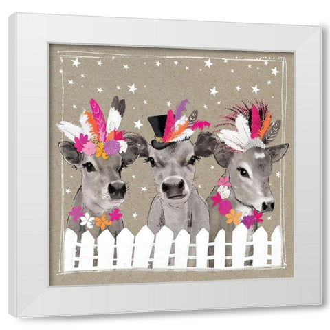 Fancy Pants Farm VII White Modern Wood Framed Art Print by Gower, Hammond