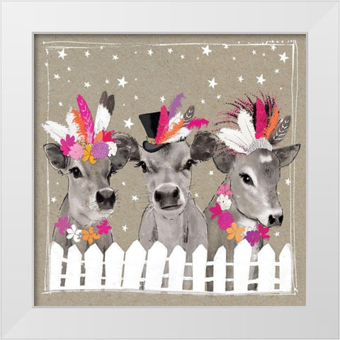 Fancy Pants Farm VII White Modern Wood Framed Art Print by Gower, Hammond