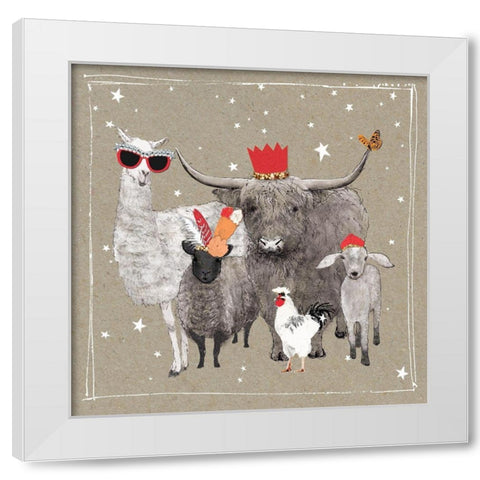 Fancy Pants Farm VIII White Modern Wood Framed Art Print by Gower, Hammond