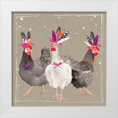 Fancy Pants Farm XI White Modern Wood Framed Art Print by Gower, Hammond