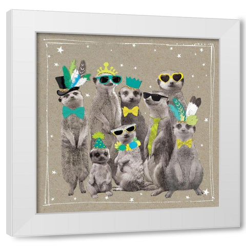 Fancy Pants Zoo I White Modern Wood Framed Art Print by Gower, Hammond
