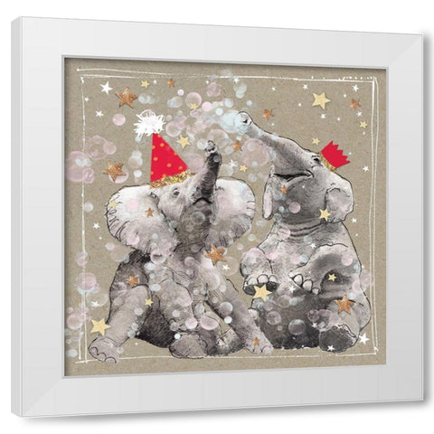 Fancy Pants Zoo VII White Modern Wood Framed Art Print by Gower, Hammond