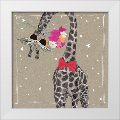 Fancy Pants Zoo VIII White Modern Wood Framed Art Print by Gower, Hammond