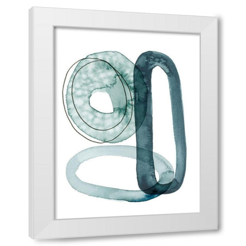 Looping Abstract II White Modern Wood Framed Art Print by Popp, Grace