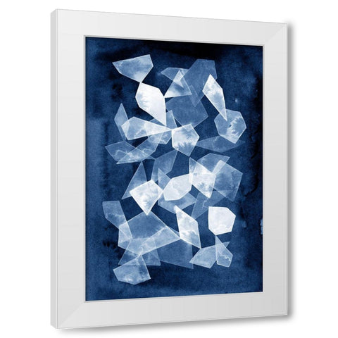 Indigo Glass II White Modern Wood Framed Art Print by Popp, Grace