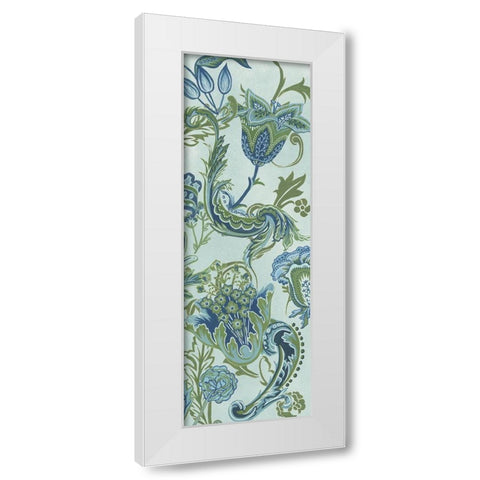 Serenity Chintz II White Modern Wood Framed Art Print by Wang, Melissa