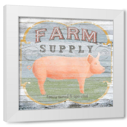 Custom Farm Supply II White Modern Wood Framed Art Print by Vess, June Erica