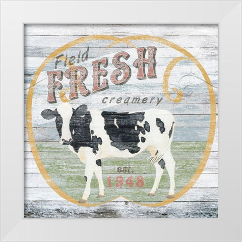 Custom Farm Supply IV White Modern Wood Framed Art Print by Vess, June Erica