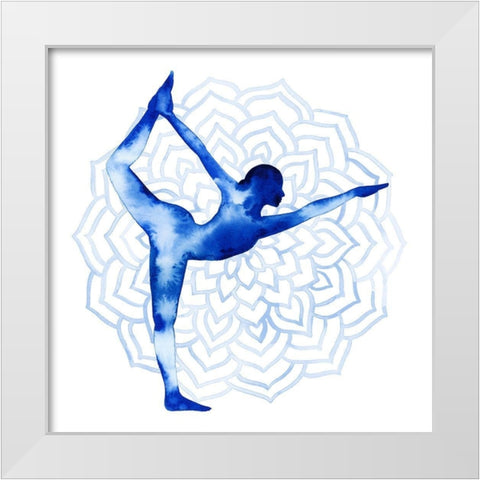 Yoga Flow I White Modern Wood Framed Art Print by Popp, Grace
