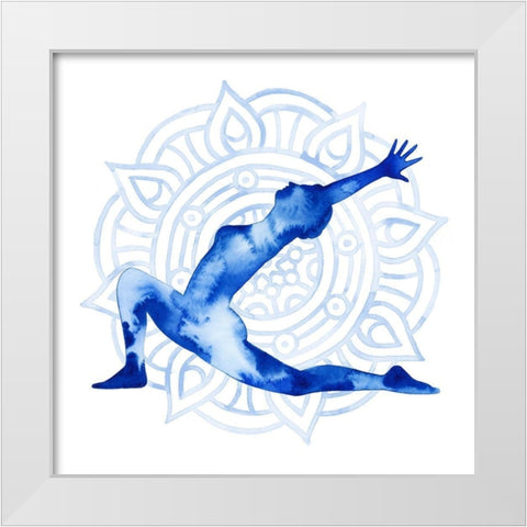 Yoga Flow II White Modern Wood Framed Art Print by Popp, Grace