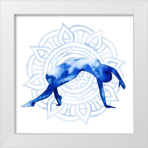 Yoga Flow V White Modern Wood Framed Art Print by Popp, Grace