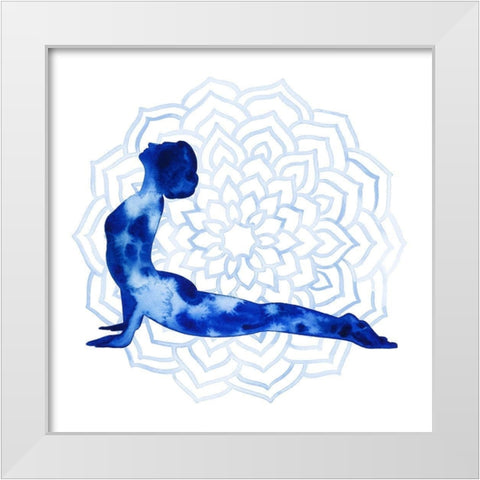 Yoga Flow VI White Modern Wood Framed Art Print by Popp, Grace