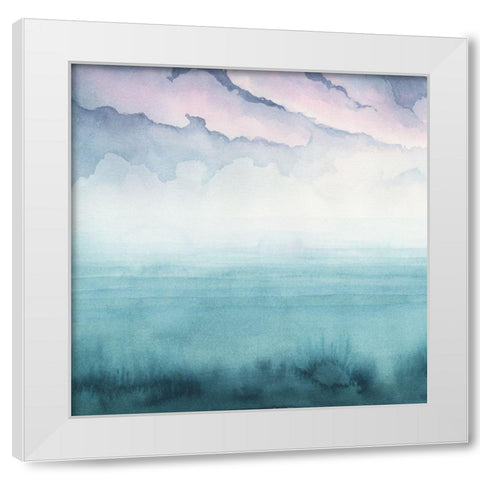 Dusk on the Bay I White Modern Wood Framed Art Print by Popp, Grace