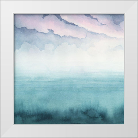 Dusk on the Bay I White Modern Wood Framed Art Print by Popp, Grace