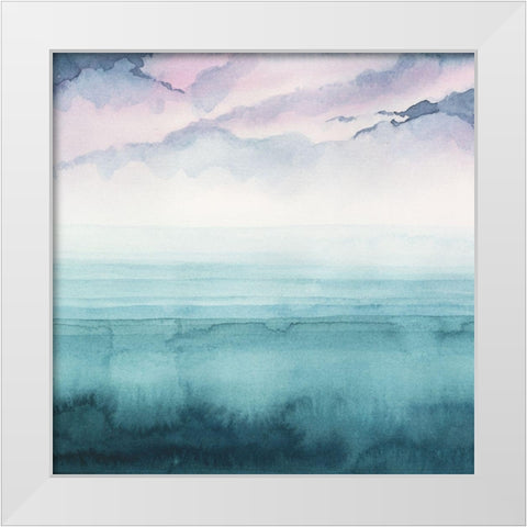 Dusk on the Bay II White Modern Wood Framed Art Print by Popp, Grace